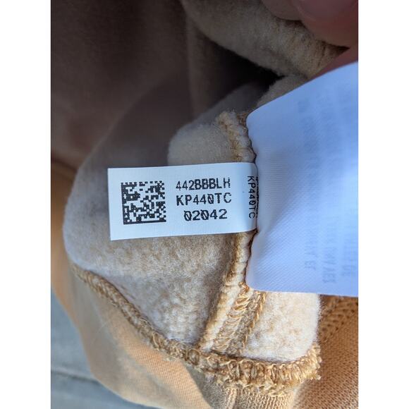 American Eagle Womens Light Mustard Yellow Logo Tiger Crewneck Sweatshirt Sz M - Picture 5 of 7